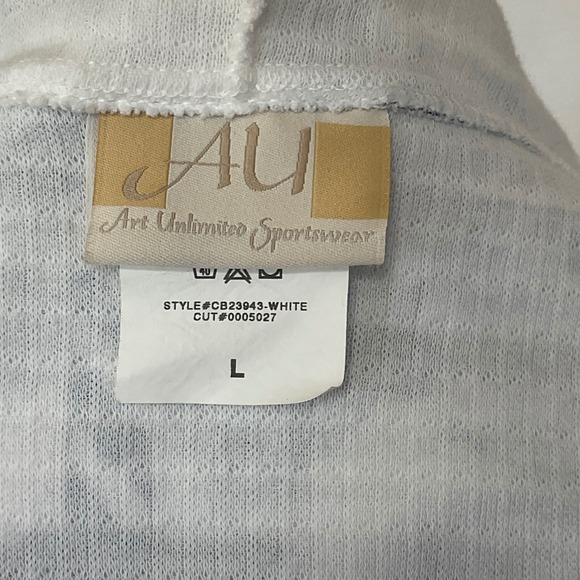 Art unlimited sportswear‎ women's jacket snap hoodie LIGHTHOUSE cotton CB23943 L - Picture 13 of 14